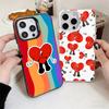 Bad Bunny Heart Shockproof Phone Case for iPhone 17 Air 16 16E 15 Pro Max 14 Plus 13 Mini 12 Back Cover Anti Fall Fundas