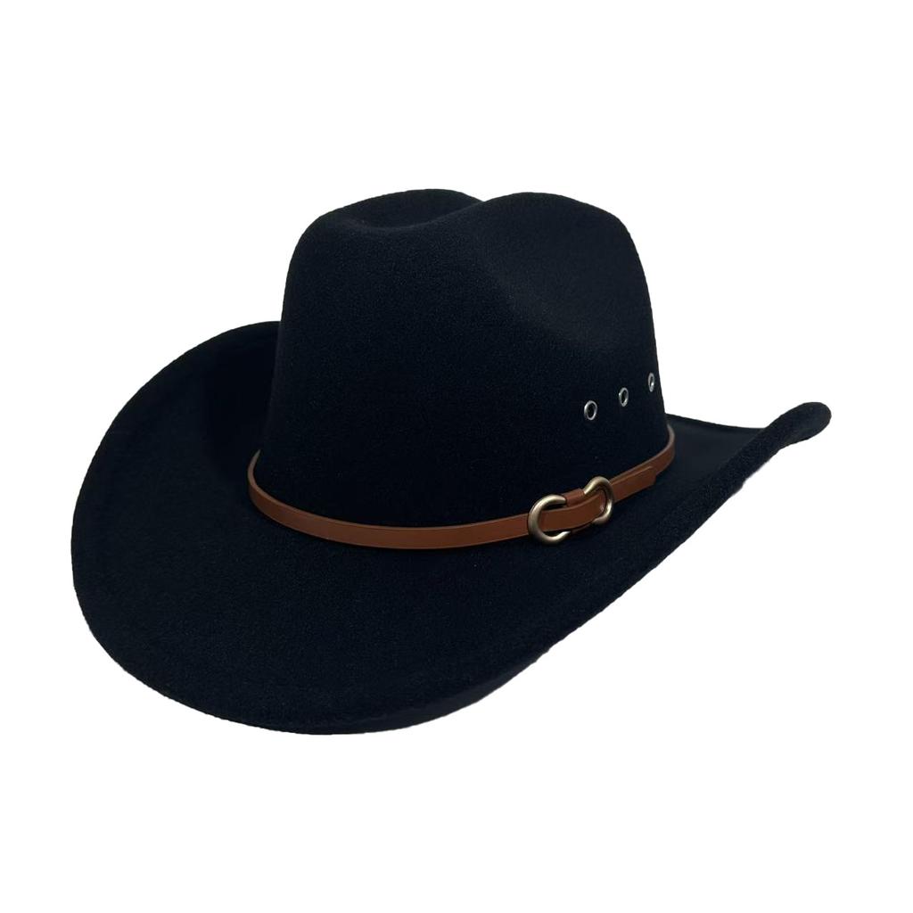 Hat Women'S Western Cowboy Hat Men'S Ethnic Edge Top Hat Jazz Hat