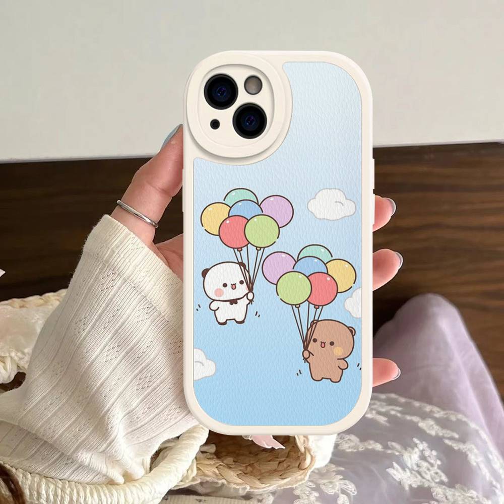 Cute Bubu Dudu Cartoon Phone Case For IPhone 16 15 14 13 12 11 Pro Max Plus Shockproof Leather Cover