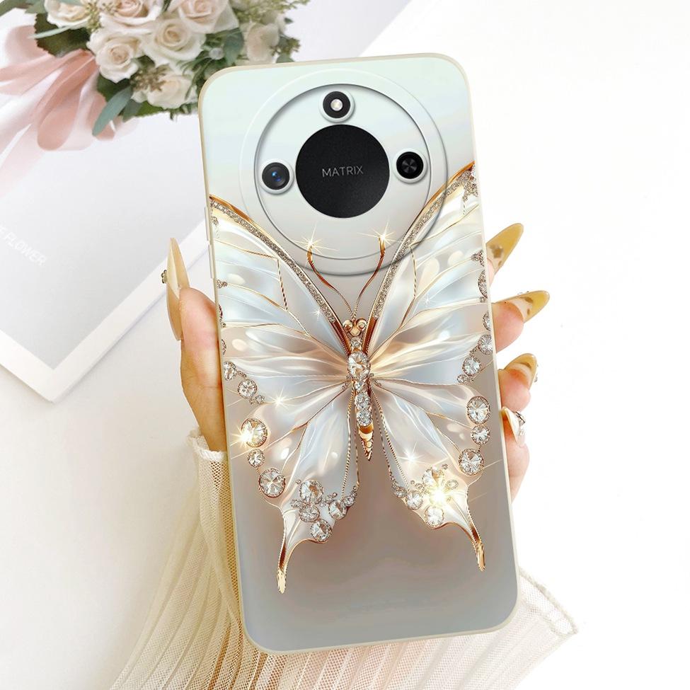 6.8'' For Honor X9c Smart Case Silicone Fashion Luxury Cute Cartoon Painted Cover For Honor X9c Smart Funda