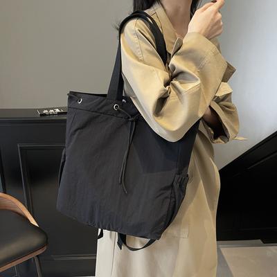 Lazy Wind Female College Student Class Backpack Large Capacity Tote Bag Backpack Casual Shoulder Bag