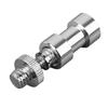 Jeu de vis double tête 1/4in-3/8in Adaptateur de pied de lumière Vis de trépied en métal pour support de lumière, parapluie, support de caméra
