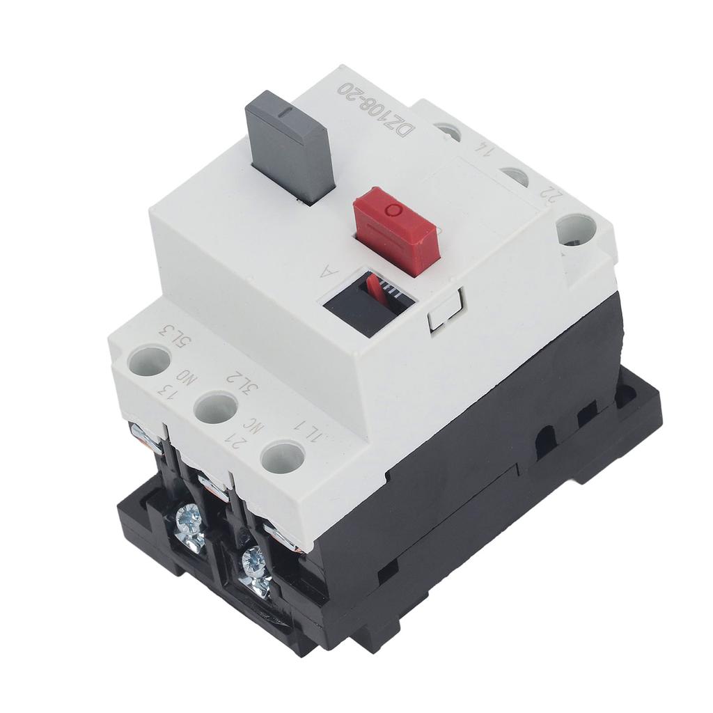 Moulded Case Circuit Breaker Rail Mount Automotive Motor Protector AC380V 3P DZ108‑20