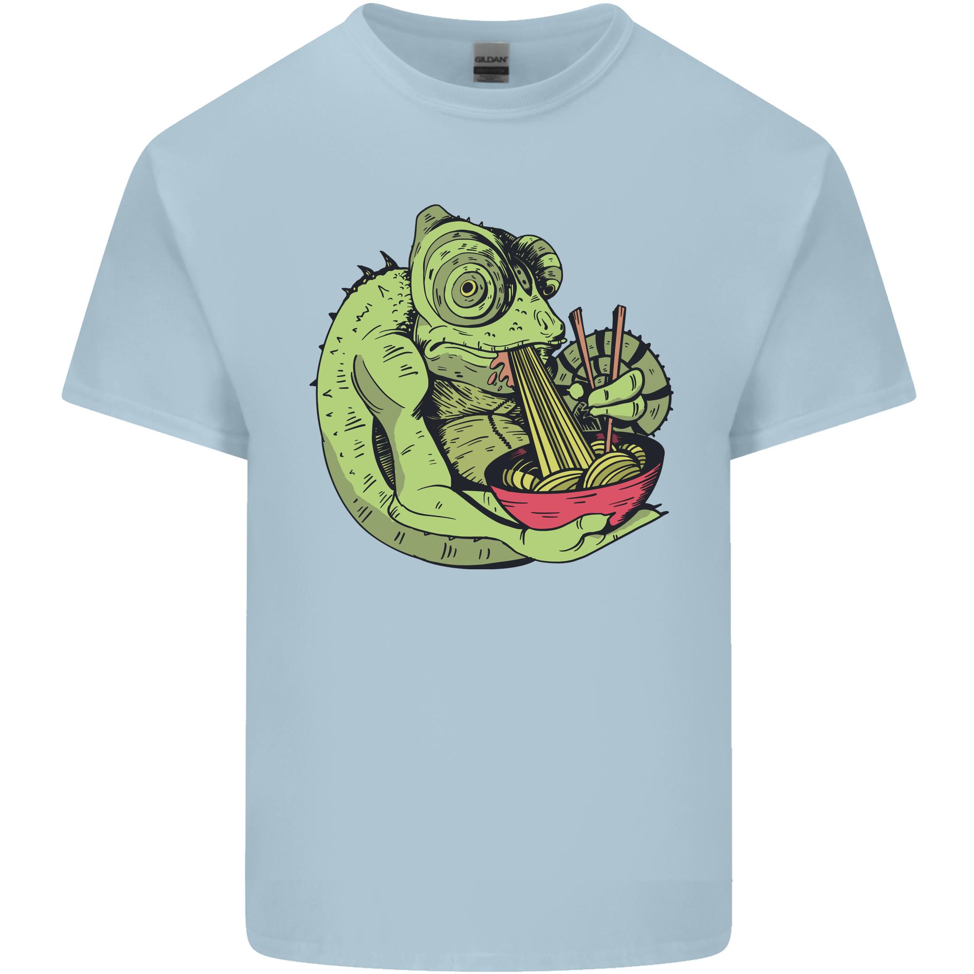 A Chameleon Eating RaUnisex Unisexs Light Cotton TShirt S