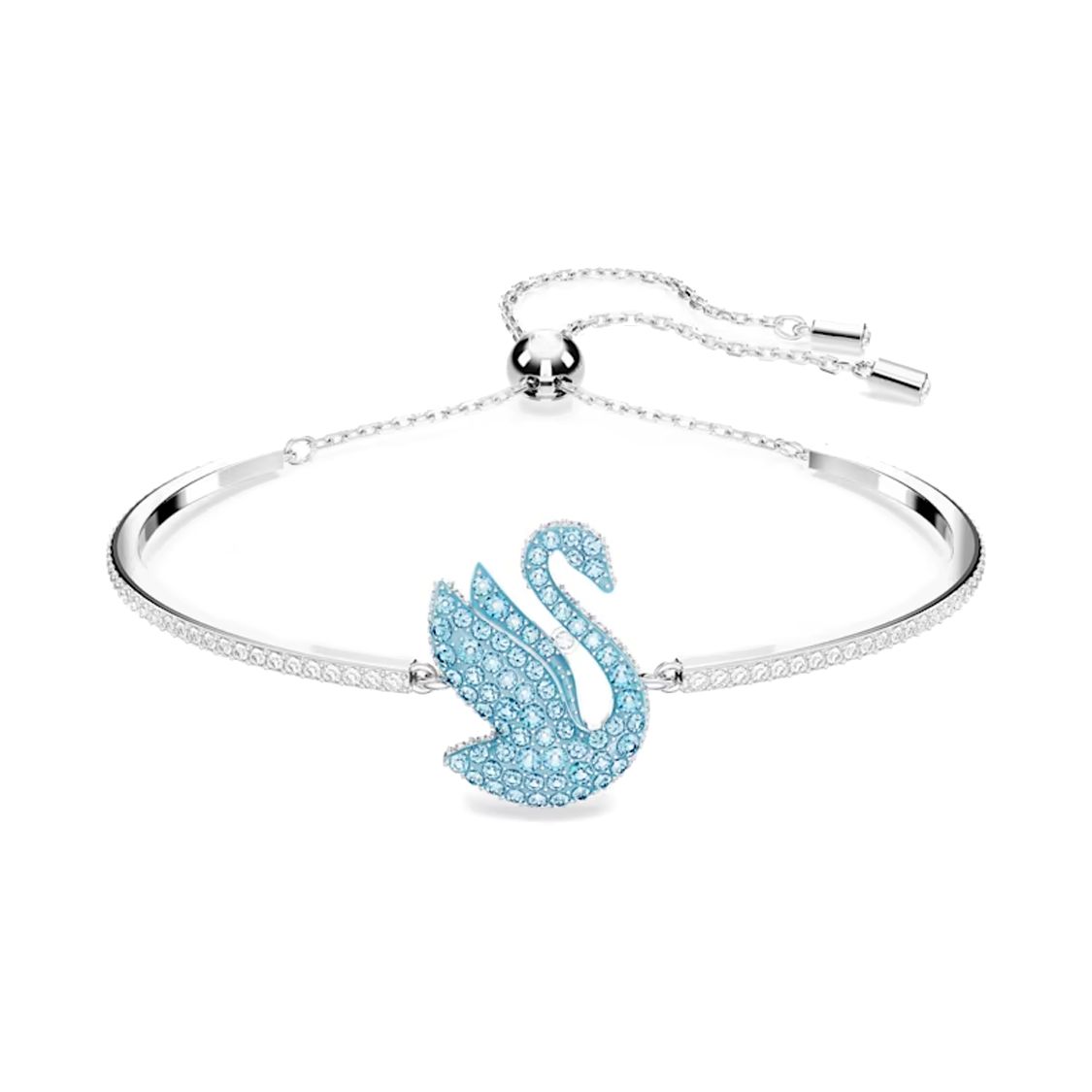 

Swarovski Swan Crystal Bracelet With Inlaid Logo Decoration Women bracelet Blue 5660595 Box (Random Color)