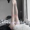 Women's Sexy Silk Stockings Black Lace Suspender Fishing Net Stockings Sexy Temptation Large Underwear Set