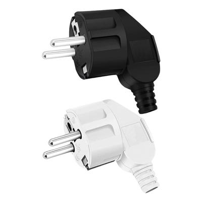 Europäische Ausführungen 16A AC250V Netzstecker mit Zuglaschen für Deutschland und Frankreich Robuste Kunststoffschalenmaterialien
