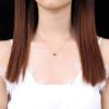 Love Cute Metal Heart Chain Necklace & Pendant For Women/Female Rose Gold Simple Jewelry Gift DWN099