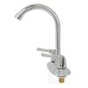 Sink Faucet 2 Handle 2 Holes Deck Plate Design Hot Cold Water Basin Mixer Tap for Bathroom Kitchen