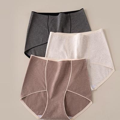 Damen Slips Hohe Taille Höschen No Trace Unterwäsche Große Größe 7A Bakteriostatische Stall Dreieckshose
