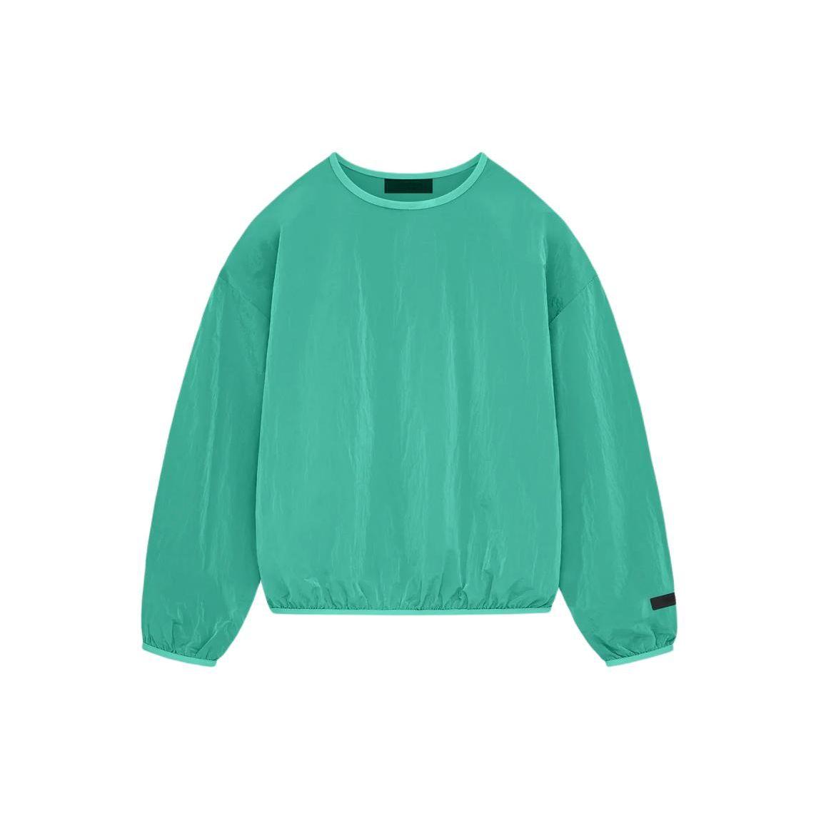 

Мужские топы Fear of God Essentials из мятого нейлона с круглым вырезом с листьями мяты, зеленые 186SP244062F