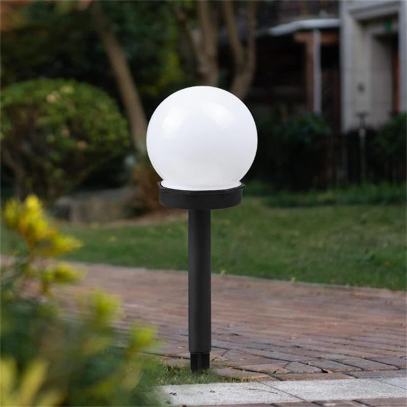 Solarleuchten für Außenkugel, 1 Stück LED-Gartenlicht, Wasserdichte Lampe, Für Terrasse, Wege, Hof, Gartendekoration