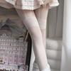 Jacquard Fake Suspender Stockings Women'S One-Piece Socks Pure Desire White Contrasting Long Tube Dotted Bottom Pantyhose Lolita
