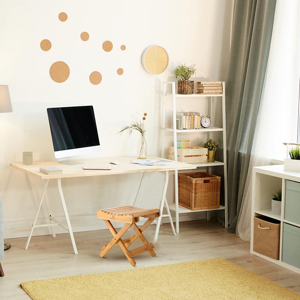 MASTLU Folding Chair Bath Stool Bamboo Bath Chair Folding Chair Bath Chair Sauna Chair Easy To Carry Stool Bath Chair Japanese Style Shower Fishing