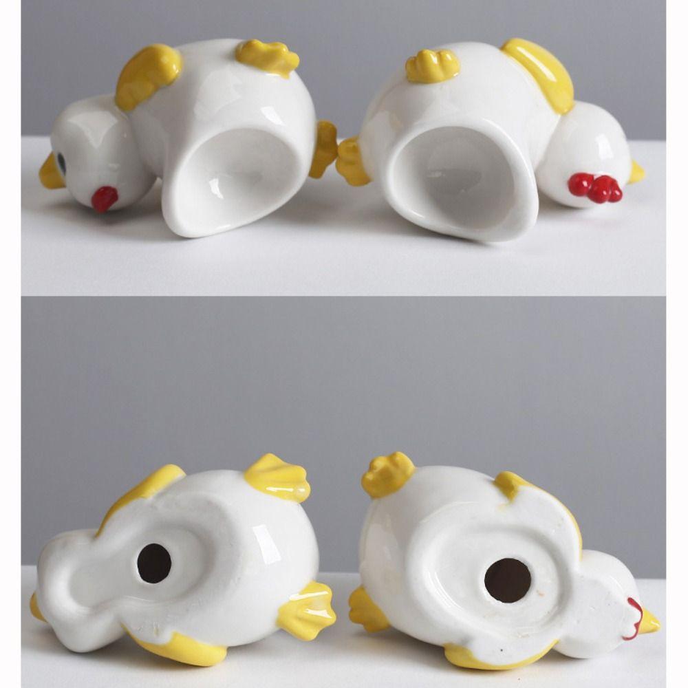Chicken Shape Chicken Eggs Cup Ceramic Eggs Stands Creative Eggs Base  Breakfast