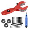 Ratcheting Pipe Cutter Tool Ratchet Type Tube Pipe Cutter Fast Tube Cutting Tool for Cutting 5/16 To 1 1/8 Inches PVC Stainless