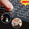 200pcs Transparent Double-Sided Tape Pads - Non-Marking, Anti-Skid Adhesive for DIY Projects & Model Car Decor Double