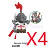 MOC Medieval Building Blocks Castle Knights Army Soldiers Warrior Accessories Warhorse Helmets Shields Armor Toy Gifts S036 DIY