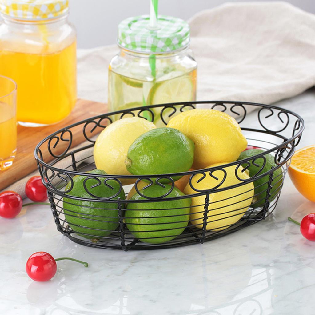 Versatile Food Storage Basket for Kitchen Dining Table Countertop Bread Fruits Bread Organization