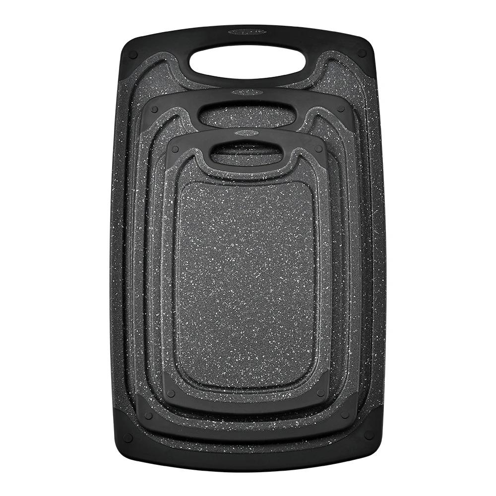 1/3 Stück Schneidebrett-Set Küchenschneidebrett Gemüse Fleisch Schneidebrett Schwerlast Schneidebrett Rechteckiges Hackbrett