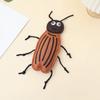 Plush Cockroach Cat Chew Toy Interactive Catnip Cat Self Play Toy Realistic Cockroach Shaped Felt Cat Toy for Indoor Cats Kittens