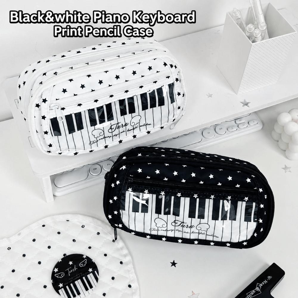 Large Capacity Pen Bag Multi-Layer Pencil Pouch Kawaii Stationery Bag Gift
