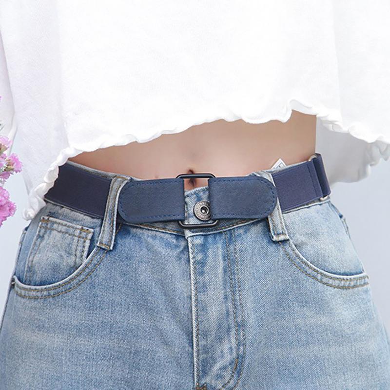 New Buckle-Free Elastic Invisible Belt For Jeans Belt Without Buckle Easy Belts Women Men Stretch No Hassle Belt