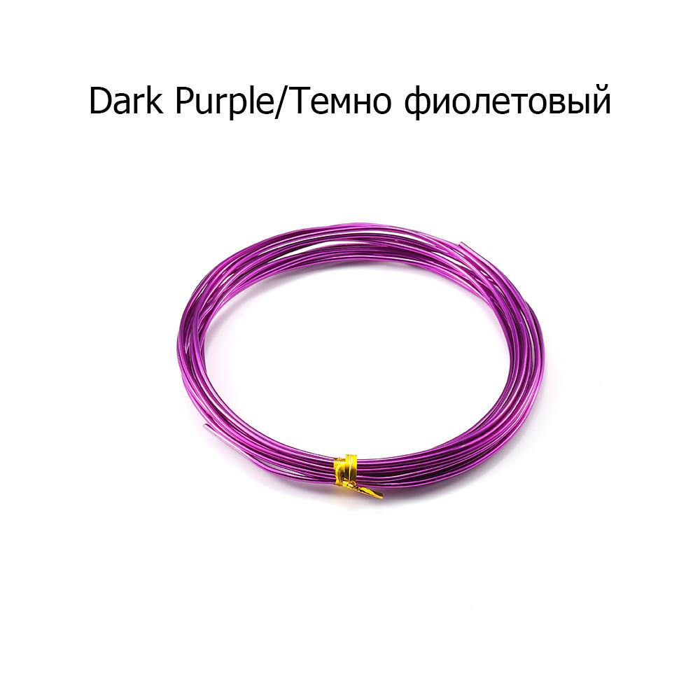 2-10M/Roll Soft Anadized Metal Aluminum Wire Versatile Painted Handmade Craft Floristry Wires For DIY Earrings Jewelry Makings