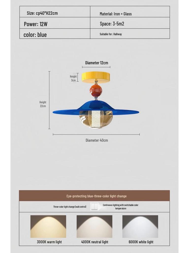 Dopamine Dining Table Set with Swing Arm Pendant Light and Eye-Protecting Ceiling Light for Kids