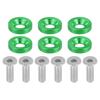 Motoforti Universal Finish Countersink Fender Bumper Washer Gasket Screw Engine Bay Fastener Kit for