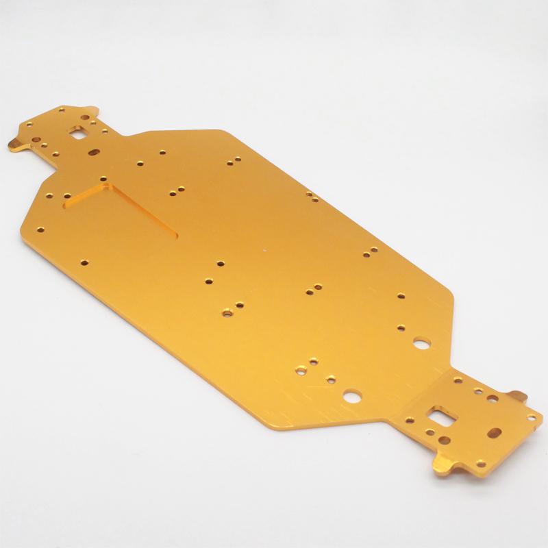 HSP 04001 03601 Aluminum Alloy Metal Chassis 1/10 Upgrade Parts For Buggy Monster Bigfoot Truck HSP 94107 94170 94118 94111