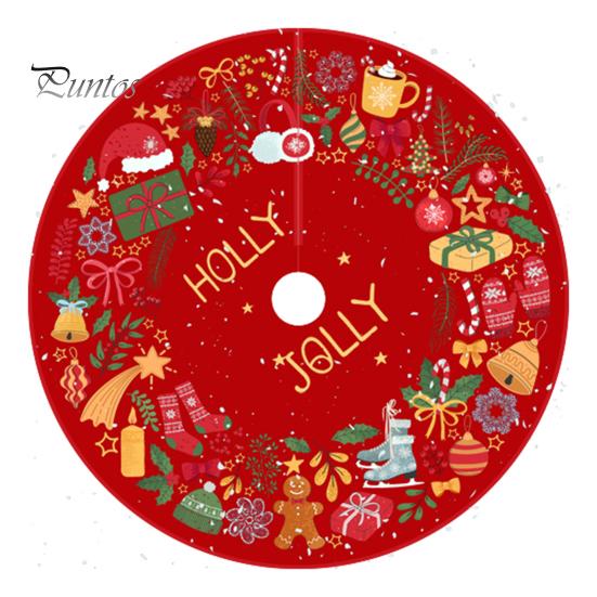 

Юбка «Рождественская елка» Яркий цвет, Износостойкий, простая установка, Круглый большой коврик с принтом «Снежинка и лосось» в виде рождественской елки 90 cm