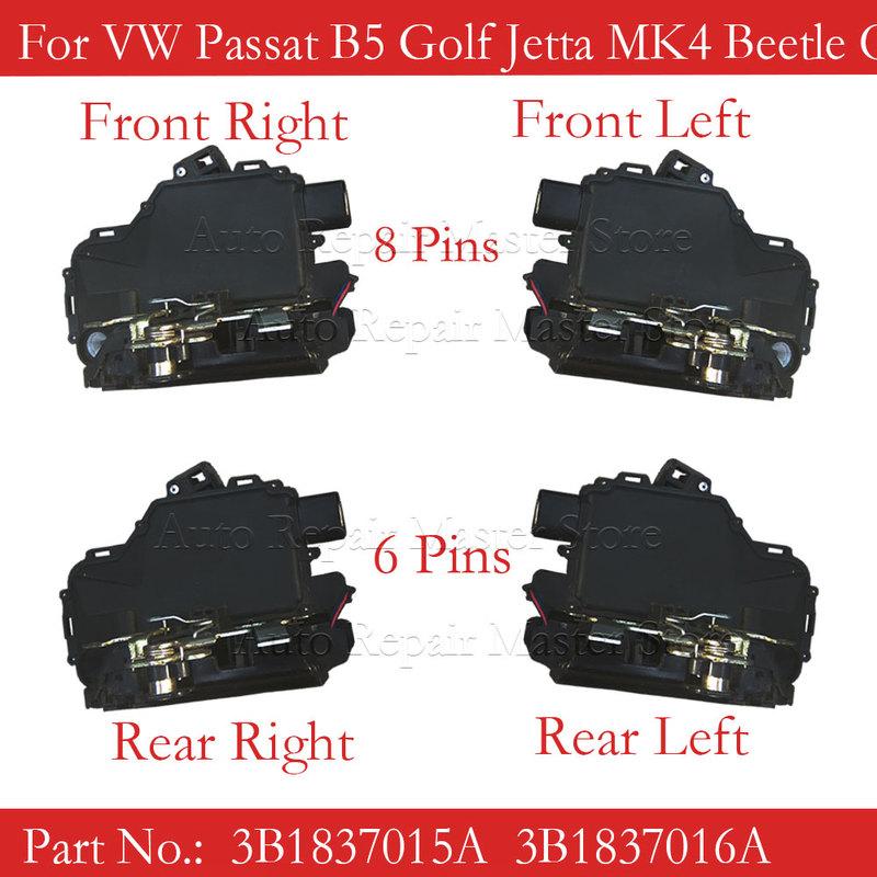 3B1837015A 3B1837016A 3B4839015A 3B4839016A For Passat B5 Golf MK4 Door Lock Latch Actuators Front Rear Left Right