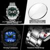 Casual Men's Watch 30m Waterproof Sports Military Dual Display Watch Quartz LED Digital Watches Relogios Masculino