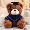 Cute Bachelor Bear Plush Toy 23/28cm Bear Animal Doll  Graduation Season