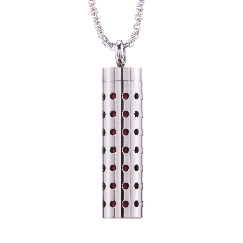 New Aromatherapy Jewelry Necklaces Essential Oil Diffuser Necklace Stainless Steel Open Locket Aroma Scent Perfume Necklace