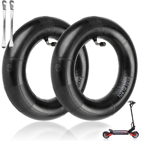 (2-Pack) 10X3 Replacement Inner Tubes With 90 Degree For 255X80 90/65-6.5 80/65-6.5 Tires Scooter