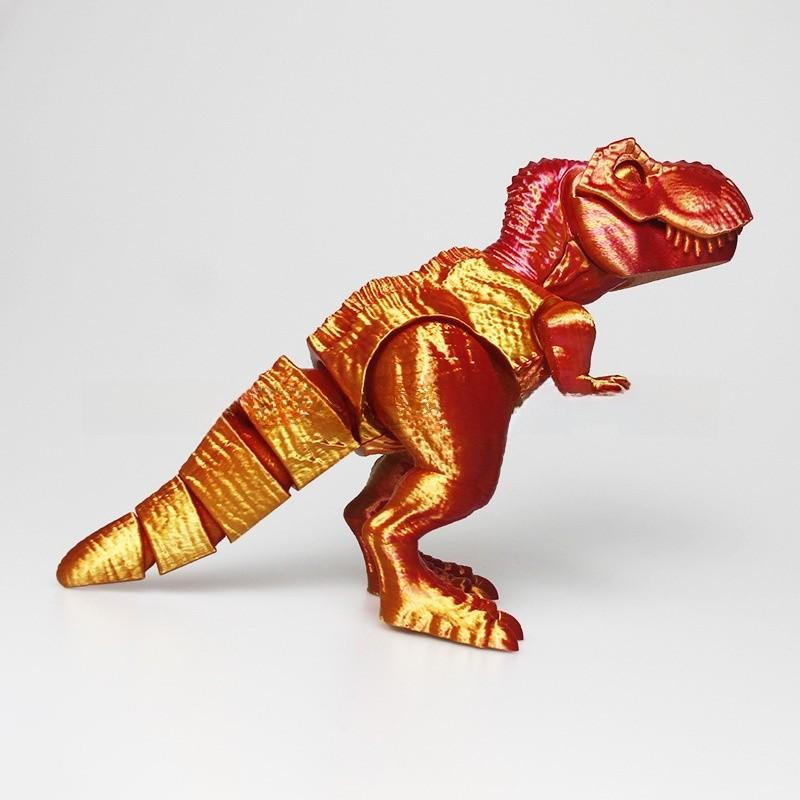 Dinosaur Figurine Collectible Art Toy With Multicolor Adjustable Joints For Kids And Giftgiving
