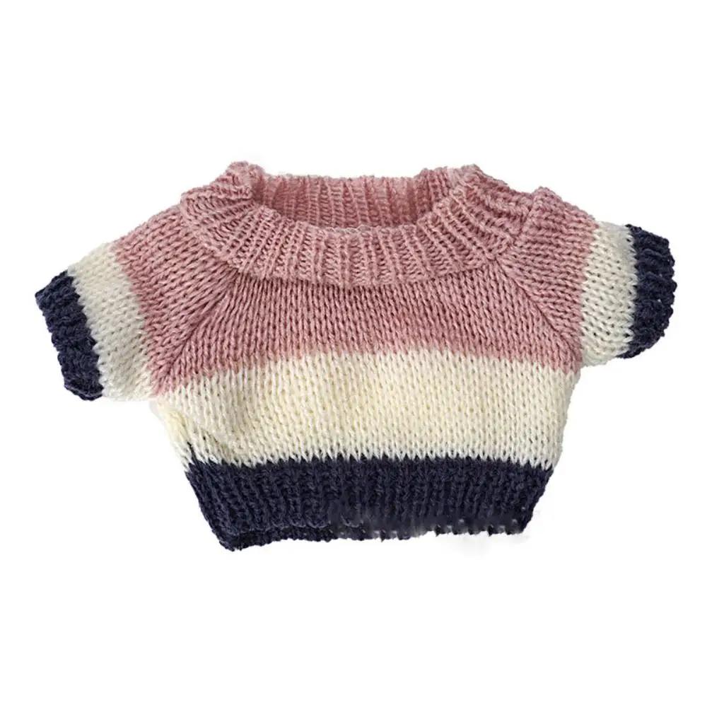 20CM Doll Clothes Knitted Sweater Christmas Santa Claus Warm Tops Outfits For Idol Dolls Accessories Plush Toys Clothe Accessory