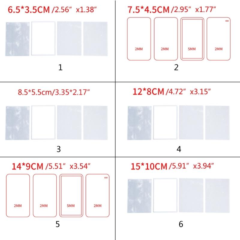 DIY Acrylic Quicksand Plates Quicksand Empty Plates DIY Shake Empty Plate Acrylic Material for DIY Quicksand Crafts
