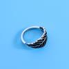 BELLA BOX Cross-border Leaf-shaped Opening Retro Ring, Simple And Cold Style For Women, Adjustable Index Finger Ring, Fresh And Unique Ring