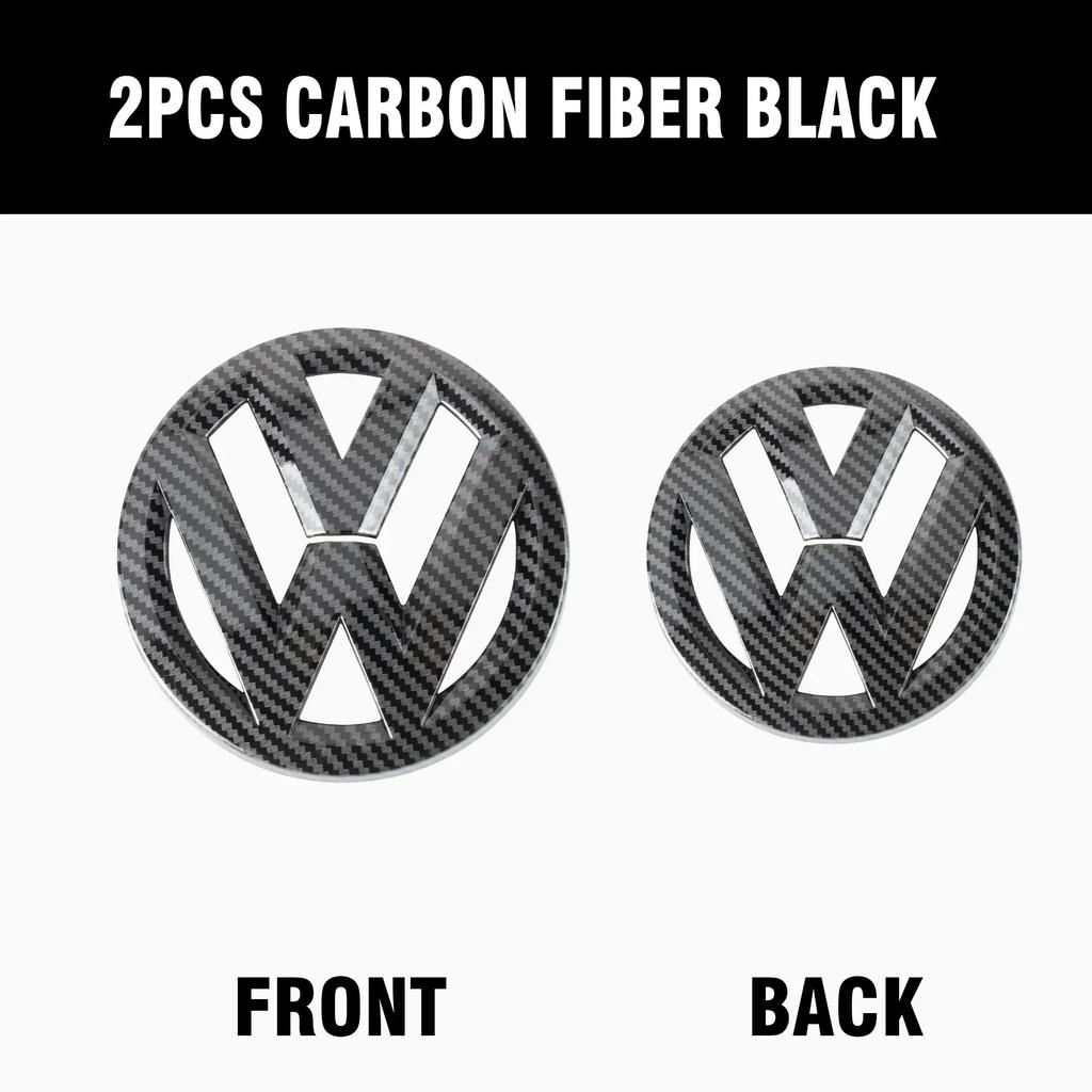 1/2Pcs Car Front Bonnet Grill Rear Trunk Emblem Logo Cover For Volkswagen VW Golf 4 5 6 7 8 MK6 Golf 7 Sportvan Polo 2013-2020 Bu2