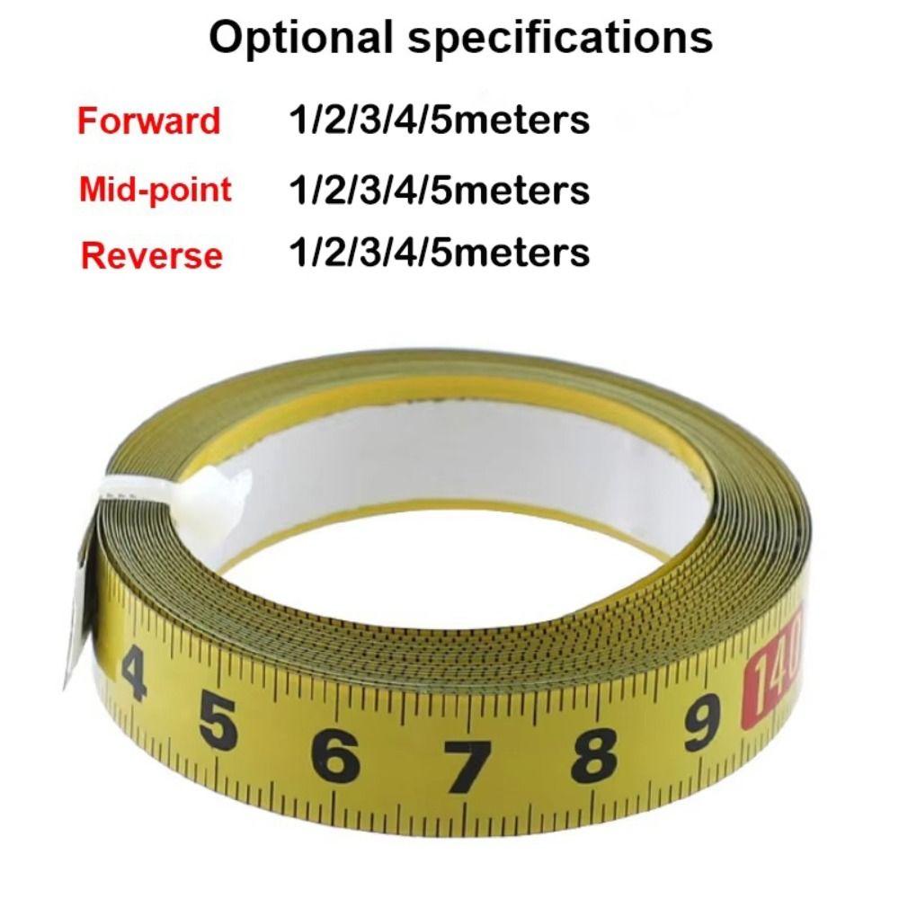Metric Scale Metal Tape Measure Steel Material Miter Track Tape Adhesive Backed Tape Ruler