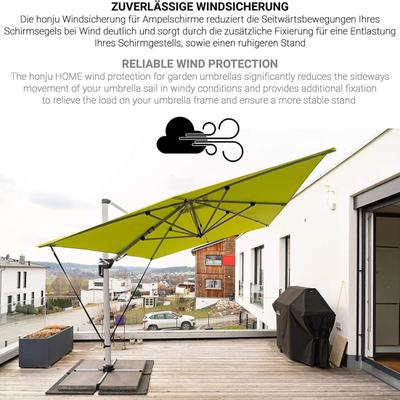 5Pcs Outdoor Umbrella Fixing Strap Garden Patio Market Umbrella Wind Protection Belt Adjustable Cantilever Parasol Windproof Band