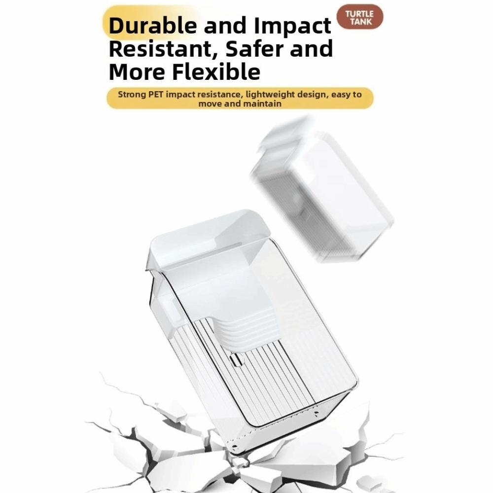 Transparent Turtle Tank Reptile Terrarium Habitat  for Pet Turtles Hermit Crabs Tortoise Adoption