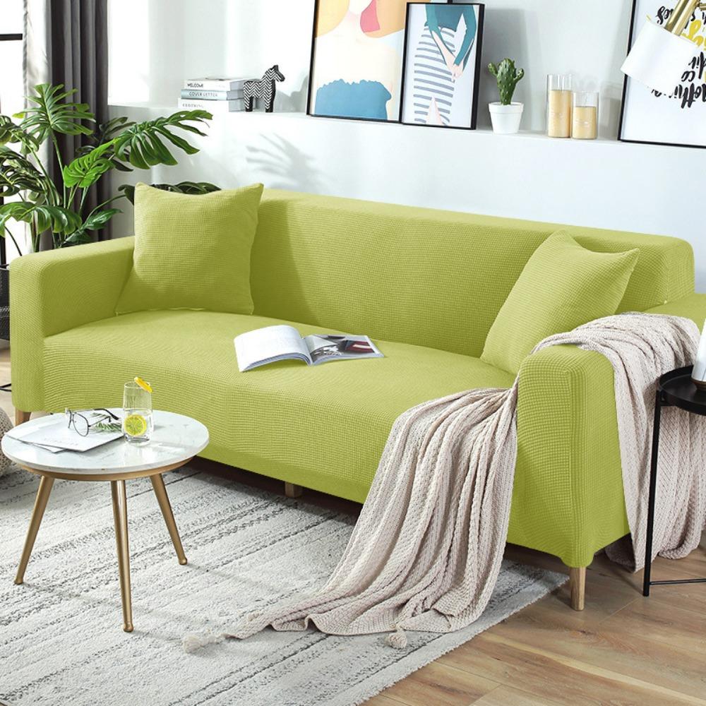 

Эластичный универсальный чехол для дивана из кукурузных зерен, фланелевый чехол для пыли, универсальный 1 Seat (90-140cm)