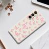 For Samsung Galaxy A36 5G Case Pink Butterflies Pattern Printing Straight Edge TPU Phone Back Cover