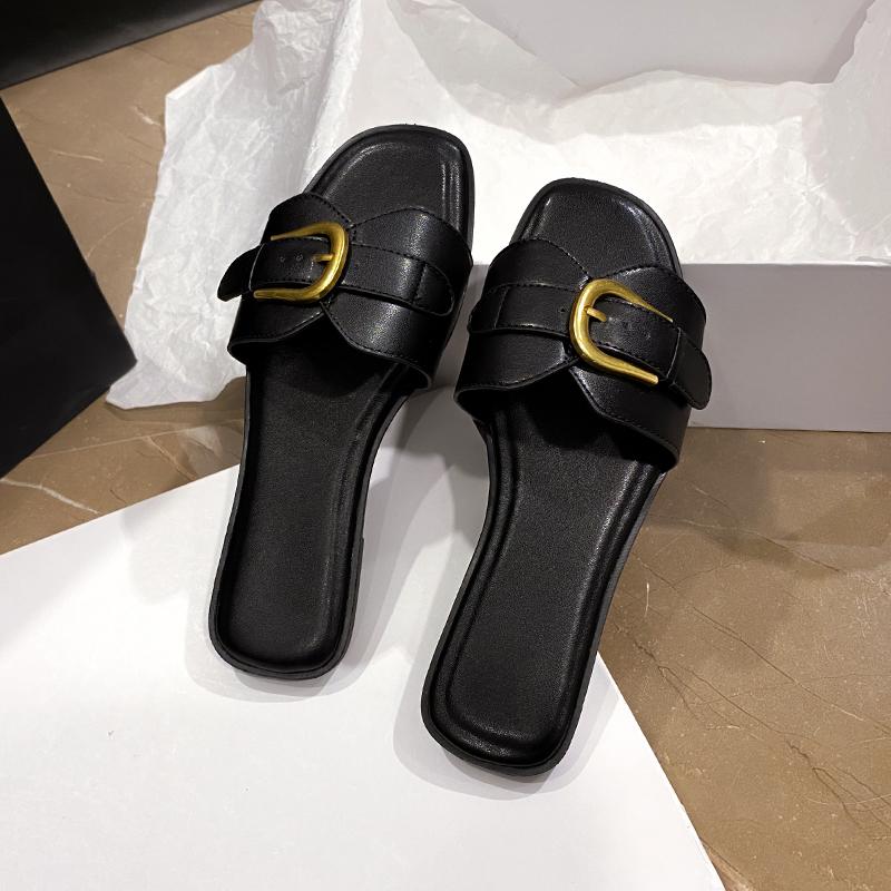 Fashion Summer Slippers Women’s  Flat Luxury Outdoor Beach Flip Flop Female Sandals Trend Slides Shoes Woman 2024 Zapatos Mujer