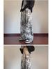 Men's Autumn Tie-Dye Loose-Fit Retro Straight Pants with Velvet