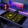 Dortmund Team Logo Mauspade, Große Gaming Schreibtischmatte, Rutschfestes XXL Mauspade für Laptop & Tablet, Mini-PC Spielmatte mit Genähten Kanten